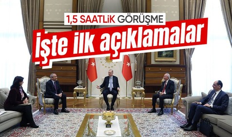Cumhurbaşkanı Erdoğan DEM Parti heyeti ile görüştü! İşte ilk açıklamalar