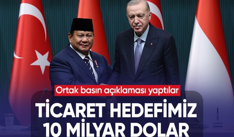 Cumhurbaşkanı Erdoğan, Endonezyalı mevkidaşı ile ortak basın açıklaması yaptı