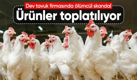 Dev tavuk firmasında ölümcül skandal! Ürünler toplatılıyor