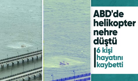 New York'taki Hudson Nehri'ne helikopter düştü: 6 ölü