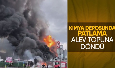 İstanbul Başakşehir'de kimya deposunda yangın