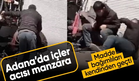 Adana’da içler acısı durum: Madde bağımlıları kendinden geçti