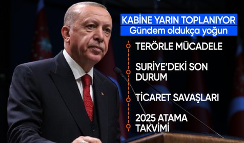 Kabine toplantısı yarın gerçekleşecek: Masada terörle mücadele, ekonomik gelişmeler ve enflasyon var