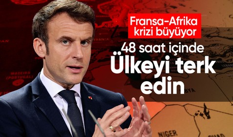 Bir Afrika ülkesi daha Fransa'ya baş kaldırdı: 48 saat içerisinde topraklarımızı terk edin