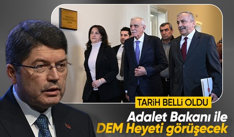 Tarih netleşti: Adalet Bakanı Tunç, DEM Parti Heyeti ile perşembe günü bir araya gelecek