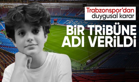 Trabzonspor’dan duygusal vefa: Mattia Ahmet Minguzzi’nin ismi tribüne verildi