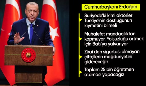 Cumhurbaşkanı Erdoğan Kabine Toplantısı sonrası açıklama yapıyor