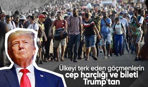 Trump'tan gönüllü olarak ABD'den ayrılacak göçmenlere para ve uçak bileti