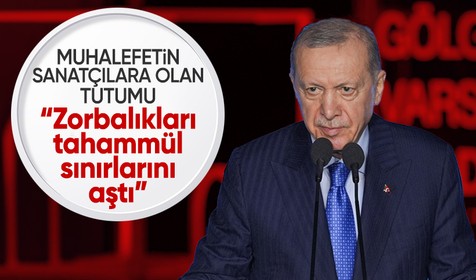 Cumhurbaşkanı Erdoğan: Ana muhalefet sanatçıları fişledi