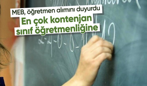 MEB, 15 bin öğretmen ataması kontenjanlarını açıkladı