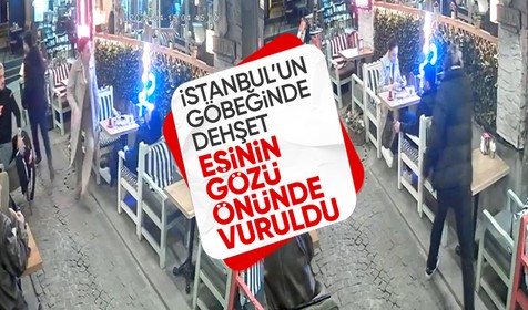 Beşiktaş’ta dehşet veren olay: Kafede eşinin gözü önünde vuruldu