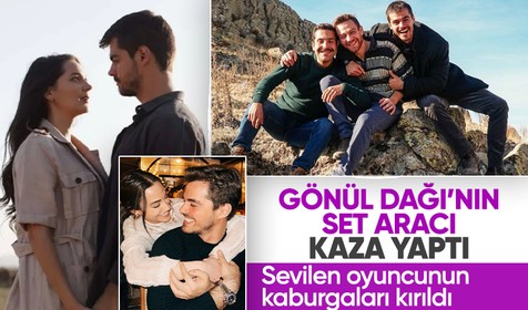 Gönül Dağı dizisinin set aracı kaza yaptı! Başrol Berk Atan yoğun bakıma alındı