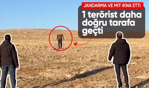 Jandarma ve MİT Suriye'nin kuzeyinde PKK üyesi teröristi ikna etti