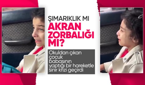 Şımarıklık mı akran zorbalığı mı? Babasının eski arabayla geldiğini gören kız çocuğu sinir krizi geçirdi