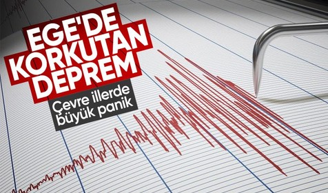 Ege Denizi'nde 4.1 büyüklüğünde deprem