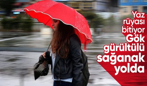 Yaz rüyası bitiyor! Gök gürültülü sağanak yolda
