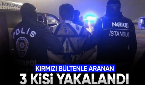 Kırmızı bültenle aranan 3 zanlıdan 2'si Türkiye'ye getirildi