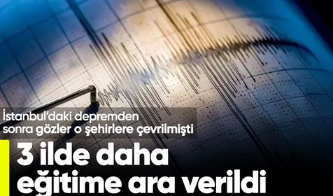 İstanbul'un ardından Tekirdağ ve Kocaeli'de de eğitime ara verildi