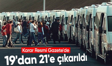 Karar Resmi Gazete'de! Personel servis araçlarında yaş sınırı 19'dan 21'e çıkarıldı