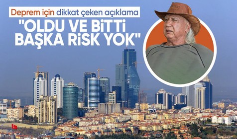 Prof. Dr. Şener Üşümezsoy: "Başka bir deprem riski yok"
