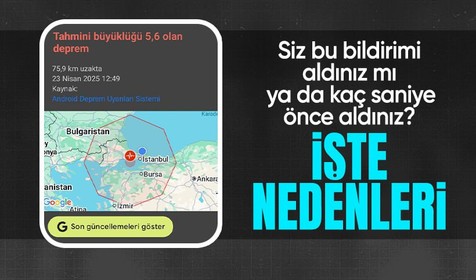 Telefonlara giden deprem uyarısı nasıl çalışıyor? Androidler gerçekten depremi bildi mi?