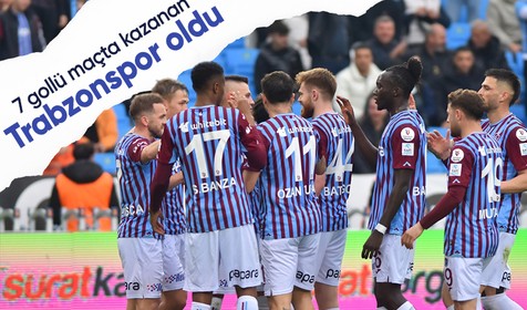 Trabzonspor, Alanya'yı 4-3 mağlup etti