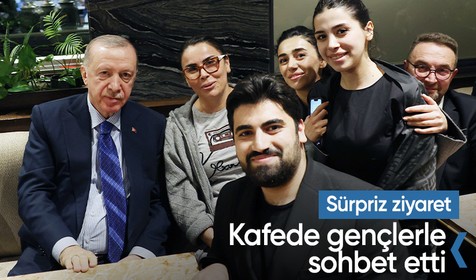 Cumhurbaşkanı Erdoğan’dan Ankara’da sürpriz kafe ziyareti