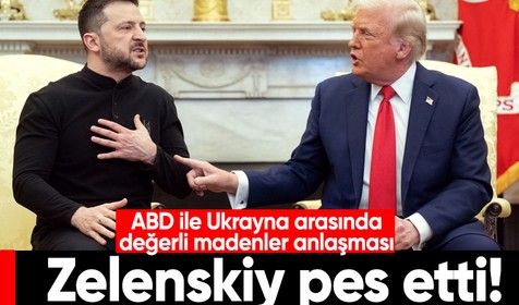 Zelenskiy sonunda pes etti... ABD ile Ukrayna arasında değerli madenler anlaşması imzalandı