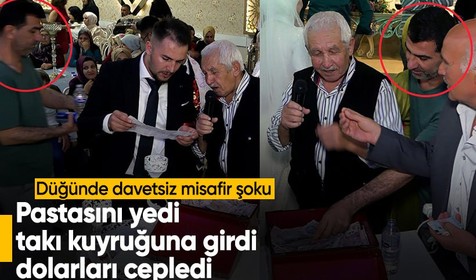 Düğünün davetsiz misafiri takı töreninden 100 bin TL çaldı! Pes dedirten savunma