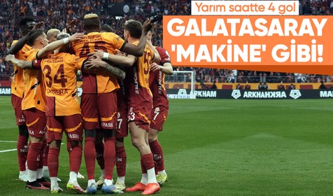Galatasaray 'makine' gibi: Yarım saatte 4 gol! Galatasaray - Sivasspor: 4-1