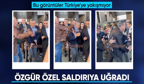 CHP Genel Başkanı Özgür Özel Sırrı Süreyya Önder için düzenlenen tören çıkışında saldırıya uğradı