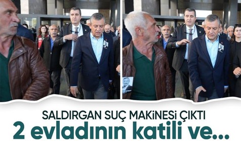 Özgür Özel'e saldıran kişi suç makinesi çıktı! 2 çocuğunu öldürmüş, birini de...
