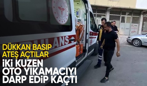 Aksaray'da 2 kuzen sosyal medyadan tehdit ettikleri esnafı sopalarla darp etti