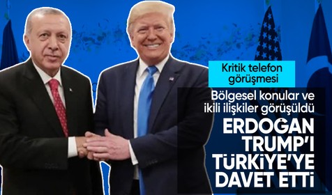 Cumhurbaşkanı Erdoğan, Trump ile telefonda görüştü