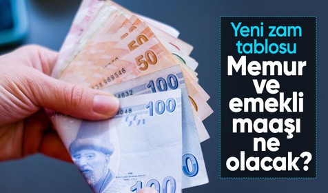 Emekli ve memurun beklediği haber geldi! İşte 4 aylık enflasyon farkına göre maaş tablosu