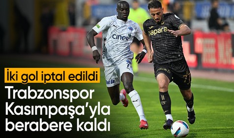 Kasımpaşa - Trabzonspor maçında kazanan çıkmadı