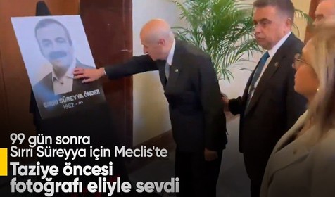 MHP lideri Devlet Bahçeli, Sırrı Süreyya Önder'i anma töreninde
