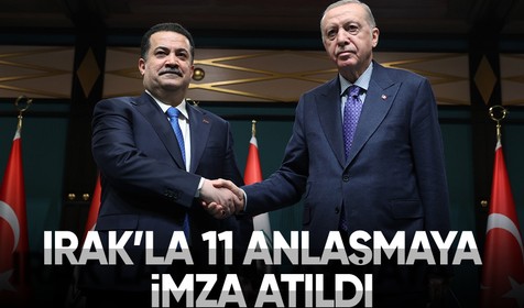 Türkiye ile Irak arasında 11 anlaşmaya imza atıldı
