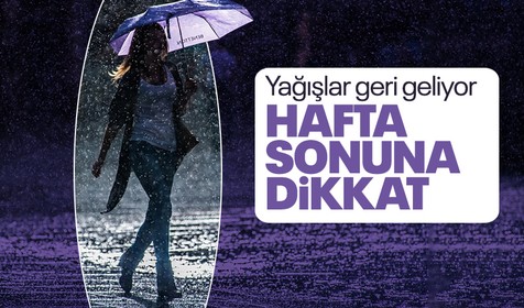 Meteoroloji hafta sonu için uyardı: Yağışlar geri geliyor