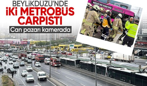 Beylikdüzü'nde iki metrobüs çarpıştı: 1 ölü 20 yaralı