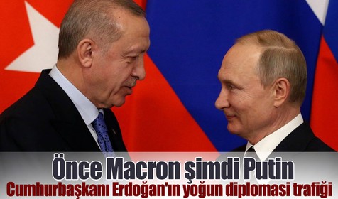 Cumhurbaşkanı Erdoğan Putin ile görüştü