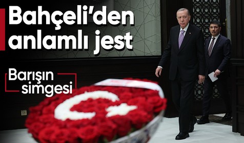 Devlet Bahçeli'den Kabine'ye çiçek jesti