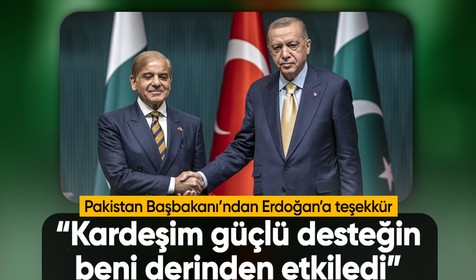Pakistan Başbakanı Şerif: Türkiye ile devam eden kardeşlik bağlarından gurur duymaktayız