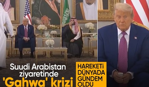Trump, Suudi Arabistan’da kahve ikramını reddetti! Sosyal medyada gündem oldu