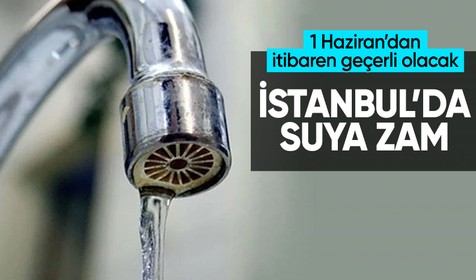 İstanbul'da suya zam yapıldı