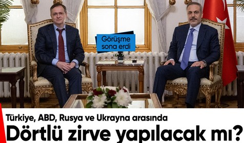 Fidan ve Medinskiy görüşmesi sona erdi: Türkiye, ABD, Rusya ve Ukrayna dörtlü zirvesi yarın İstanbul'da toplanıyor