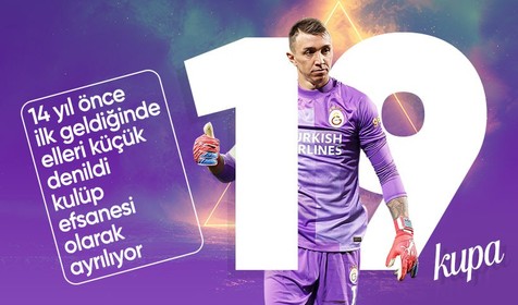 Fernando Muslera Türkiye'de 19. kupasını kazandı