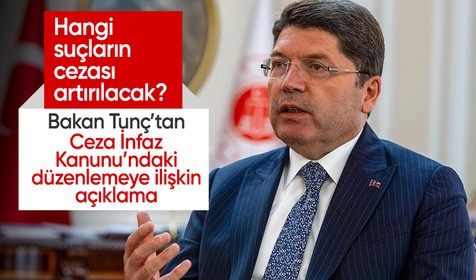 Adalet Bakanı Tunç'tan önemli açıklamalar: Hangi suçların cezası artırılacak?
