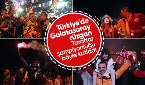 Ağrı'dan Tekirdağ'a şampiyonluk kutlaması! Yurdun dört bir yanında Galatasaraylı taraftardan kutlama