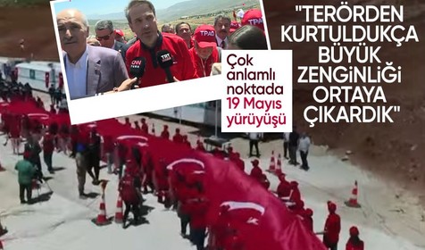 Gabar Dağı'nda 19 Mayıs yürüyüşü: Terörsüz Türkiye şimdi burada çok daha anlam buluyor